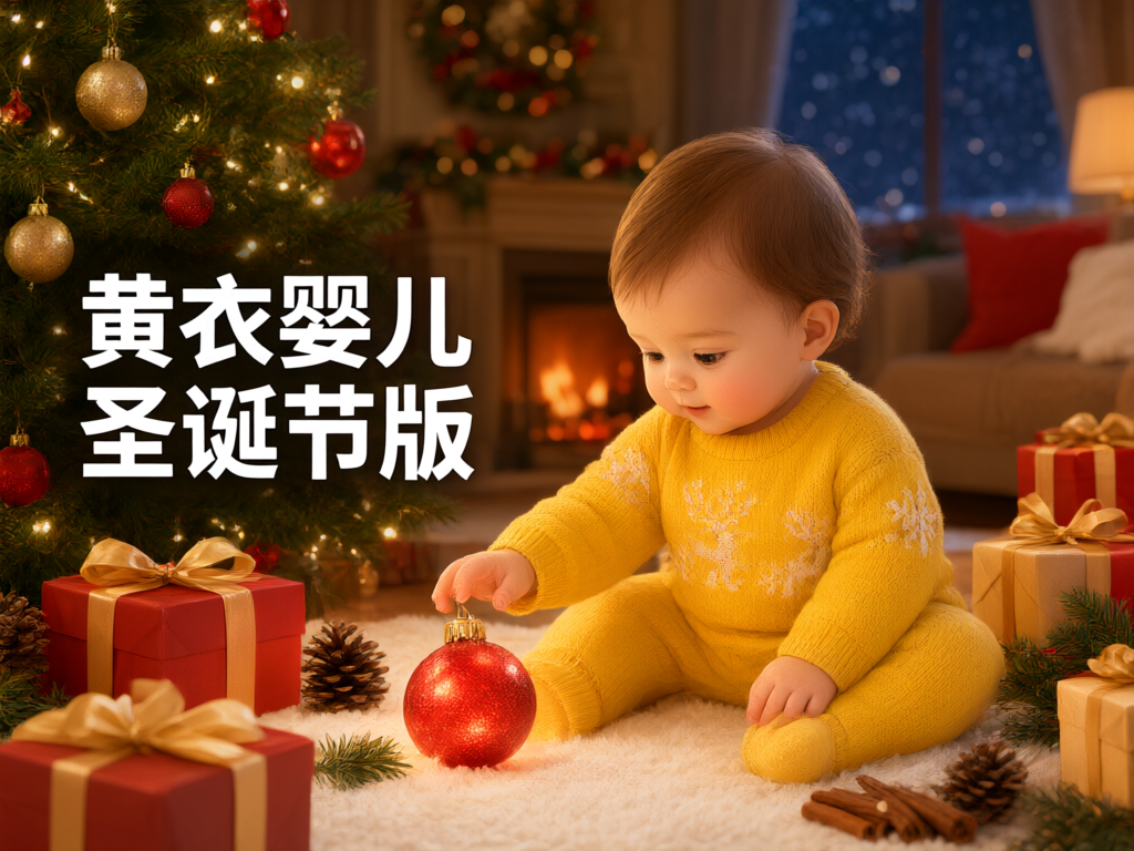 黄衣婴儿圣诞节版