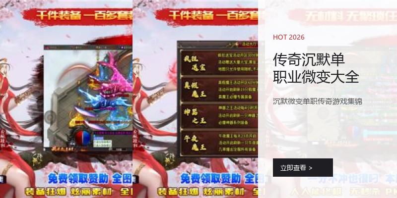 传奇沉默单职业微变大全