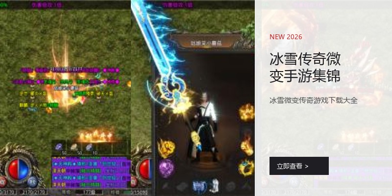 冰雪传奇微变手游集锦