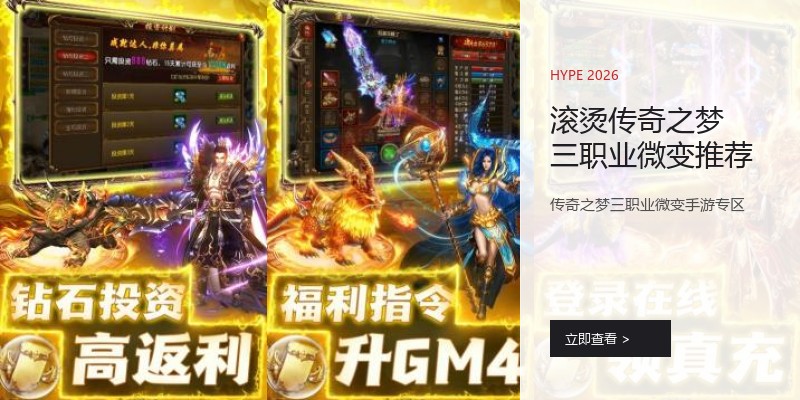 滚烫传奇之梦三职业微变推荐