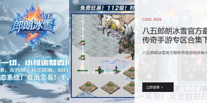 八五郎朗冰雪官方最新传奇手游专区合集下载