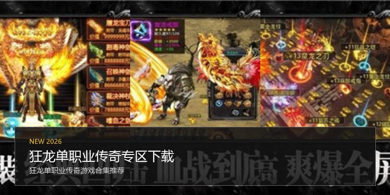 狂龙单职业传奇专区下载