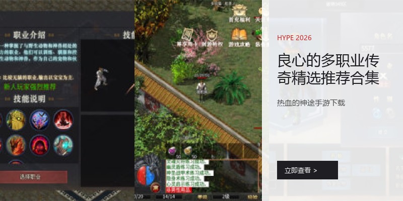良心的多职业传奇精选推荐合集