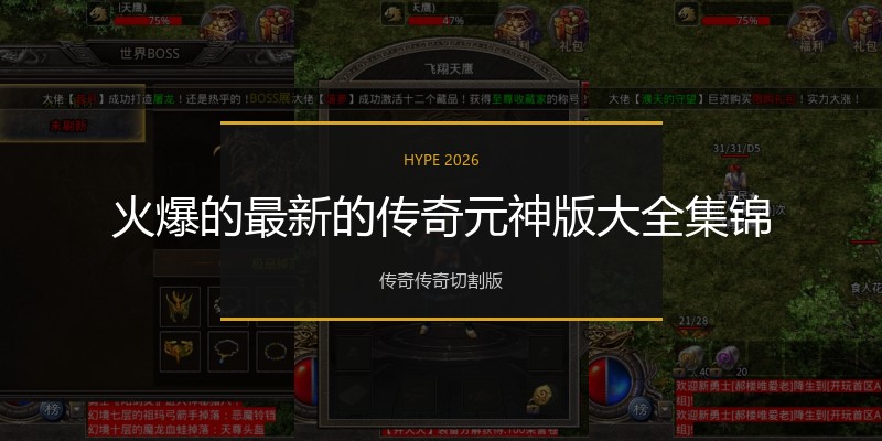 火爆的最新的传奇元神版大全集锦