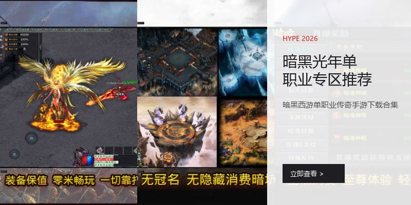 暗黑光年单职业专区推荐