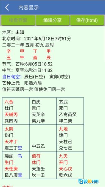 综合排盘原版图4