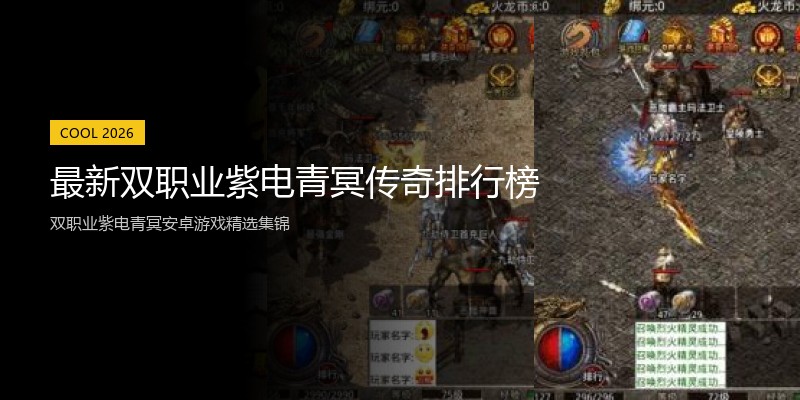 最新双职业紫电青冥传奇排行榜