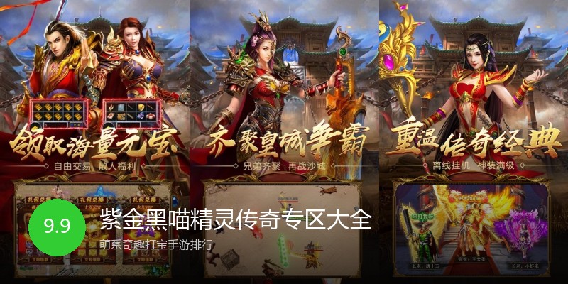 紫金黑喵精灵传奇专区大全