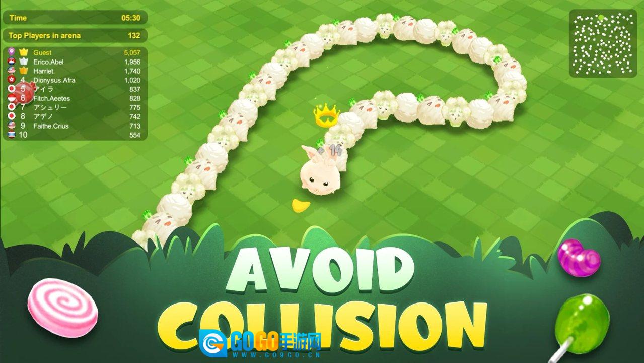 甜蜜的穿越(SweetCrossing:Snake.io)直装游戏版图1