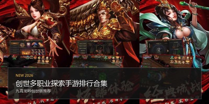 创世多职业探索手游排行合集
