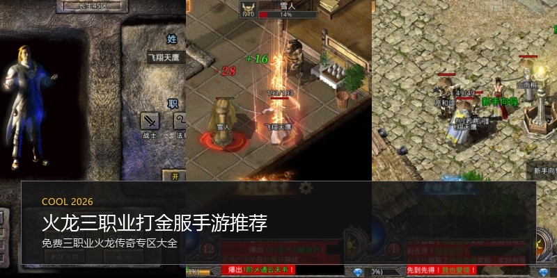 火龙三职业打金服手游推荐