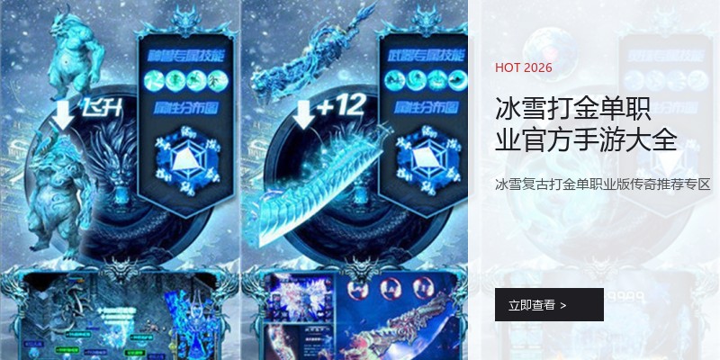冰雪打金单职业官方手游大全
