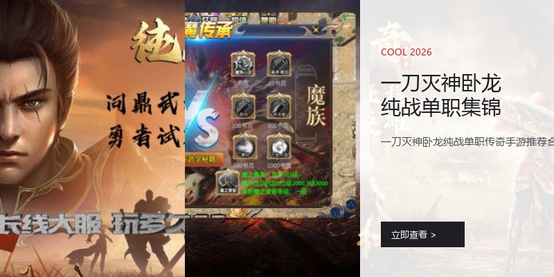 一刀灭神卧龙纯战单职集锦
