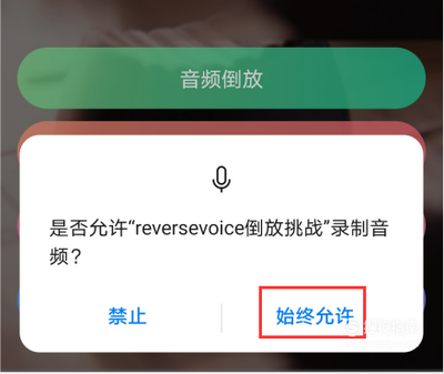 语音倒放挑战