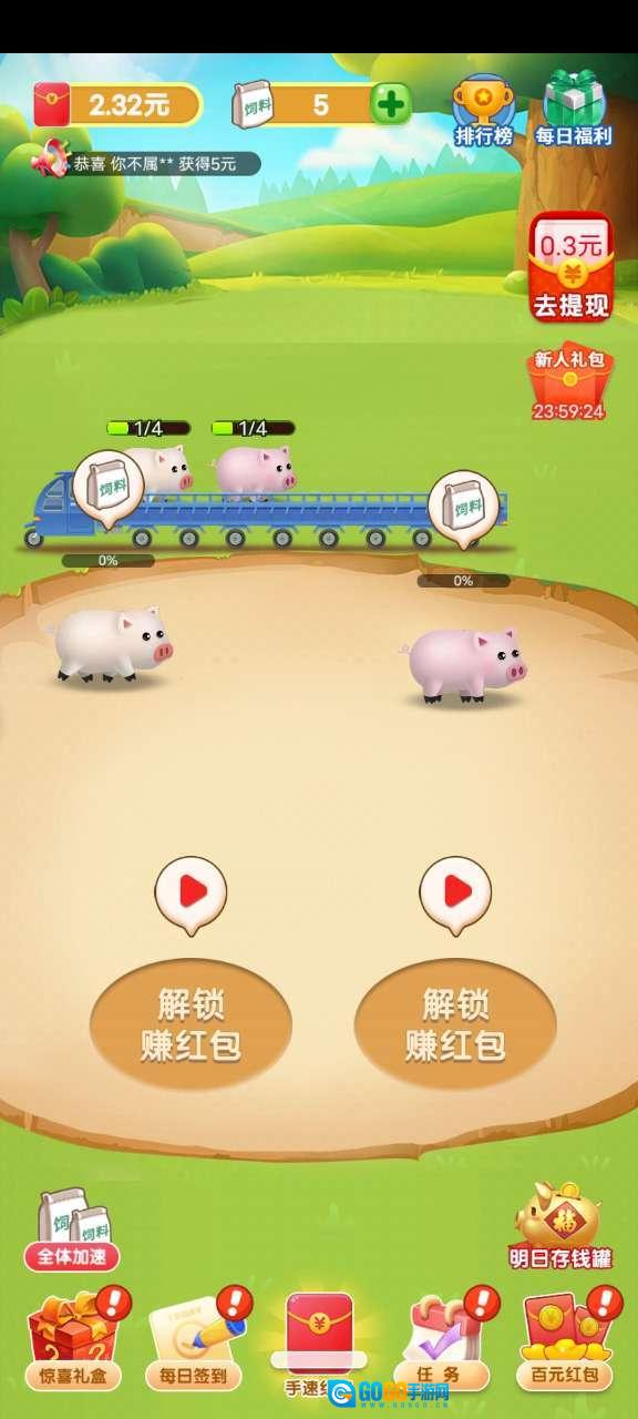 天天养金猪红包版图2